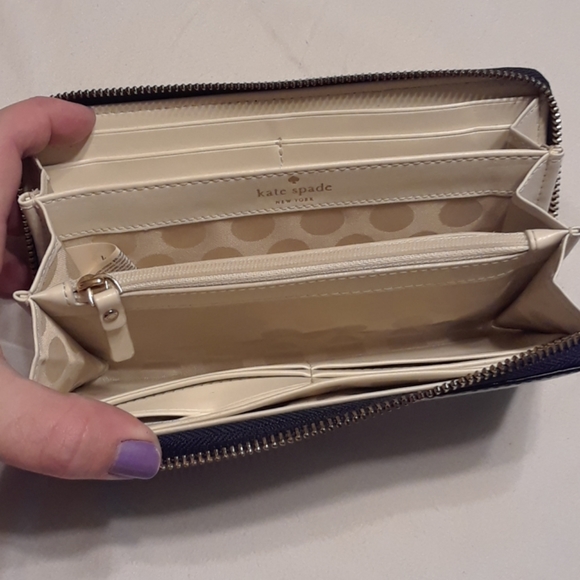 Blue Sparkly Kate Spade Wallet - Picture 4 of 4